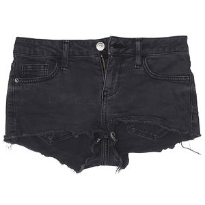 Topshop Black Denim Short Sz 4